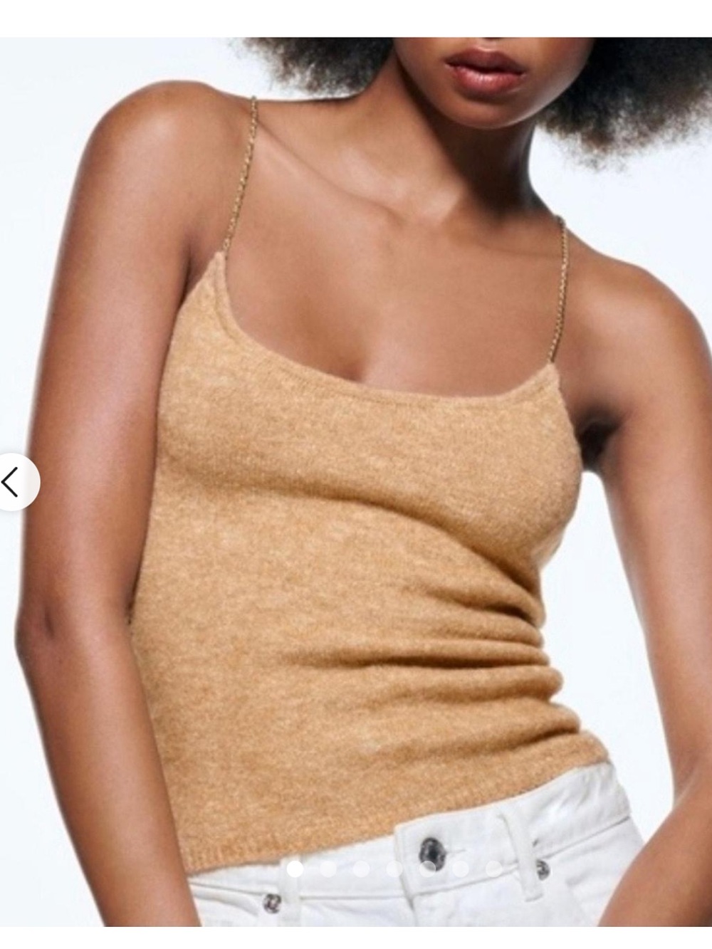 Zara chain knit top